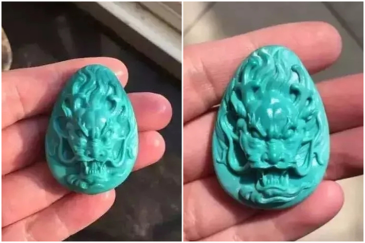綠松石圖片，一件完美的綠松石成品是怎么來的？（5）