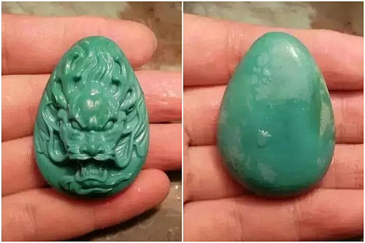 綠松石圖片，一件完美的綠松石成品是怎么來的？（4）