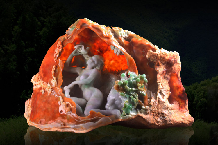 2010年卞和杯玉雕大賽金獎(jiǎng)—《人與自然》系列作品鑒賞（9）