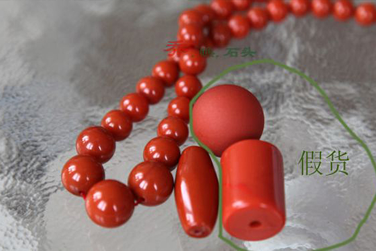 真假南紅對(duì)照?qǐng)D片，南紅真假鑒別圖（1）