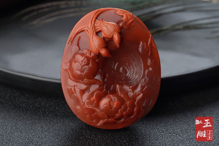 南紅瑪瑙瓦西料-玉雕名家
