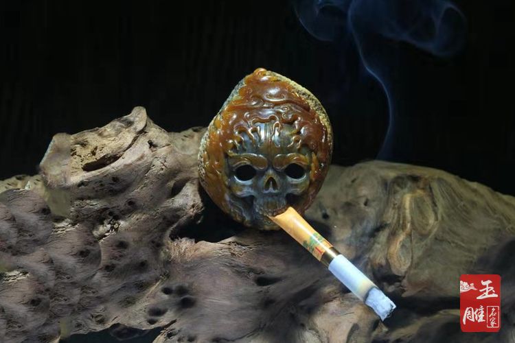用玉雕訴說吸煙的危害-玉雕名家