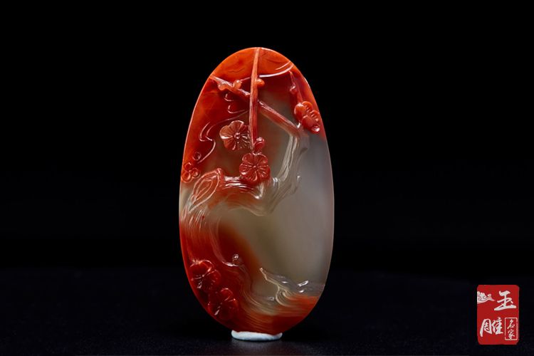 冰飄南紅玉雕作品-玉雕名家